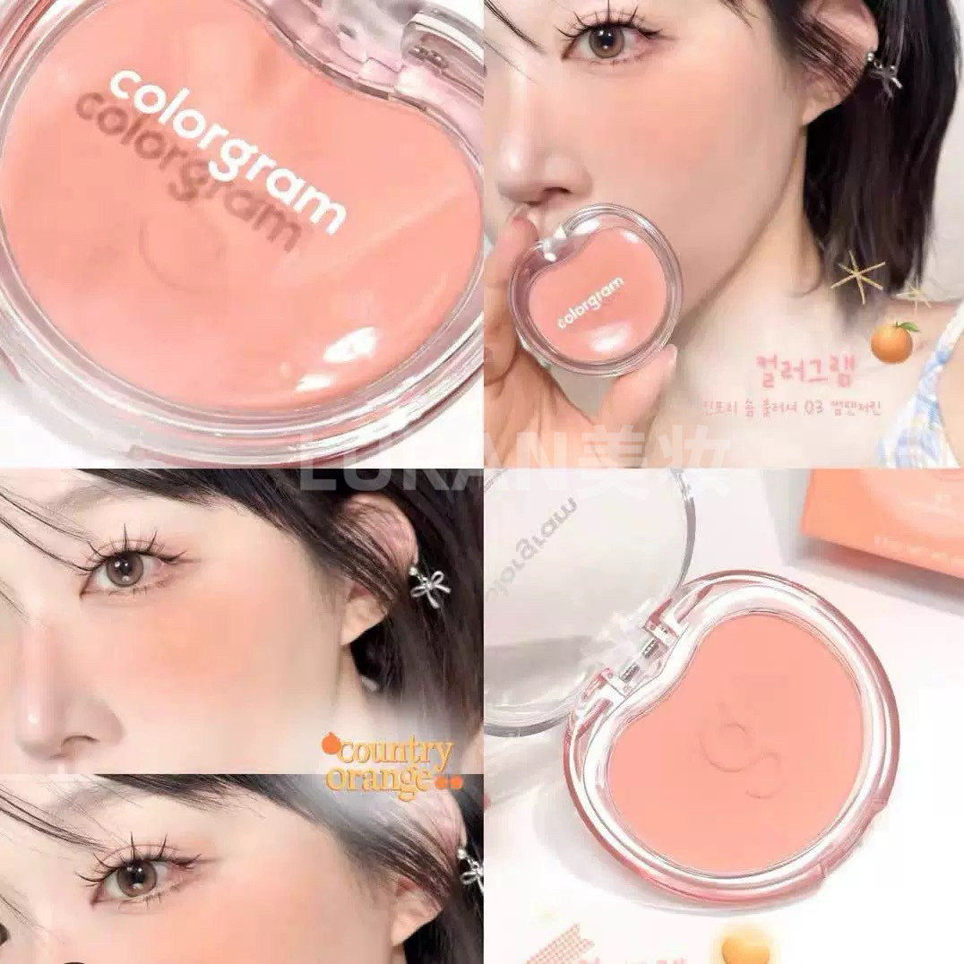 新品～韩国colorgram棉花糖单色腮红丝绒哑光持久提升气色氛围感