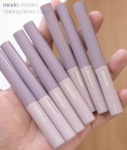 韩国Mude染眉膏skinny持久极细刷头自然晕染定型野生眉棕褐浅棕色
