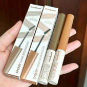 韩国PERIPERA菲丽菲拉染眉膏自然持久防水棕色灰褐色极细毛流感