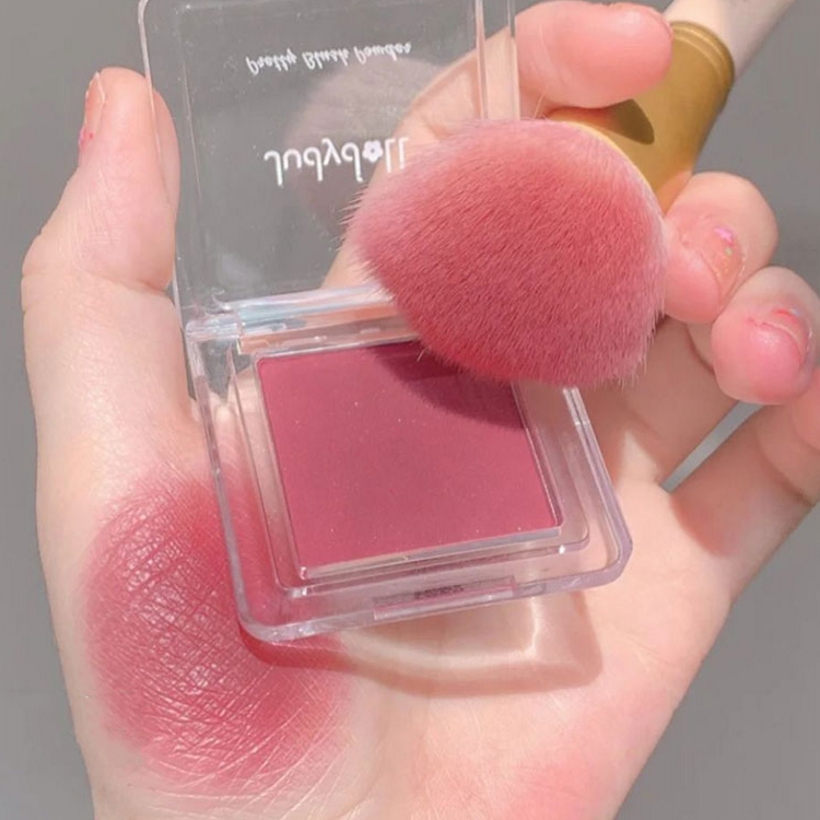 橘朵单色腮红修容奶杏色腮紫腮蓝