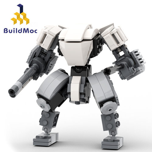 BuildMoc 游戏系列Spector Mech机甲儿童益智拼搭积木玩具套装