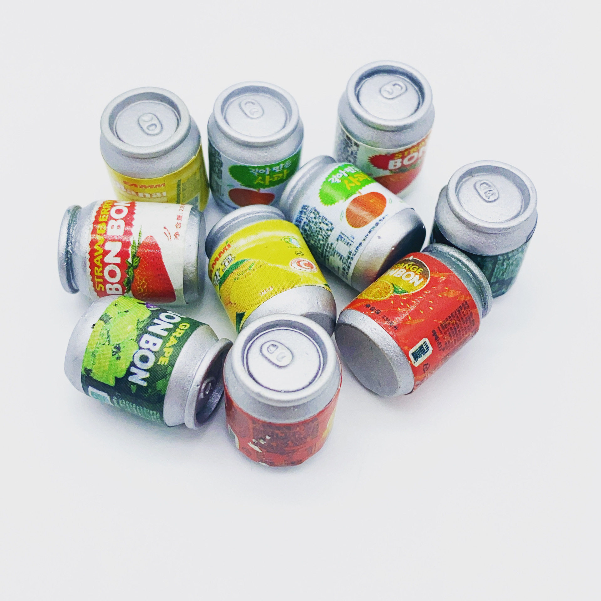 仿真dollhouse娃娃屋微缩食玩模型拍摄道具迷你饮料易拉罐饮料瓶