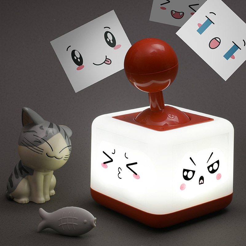 USB拨动摇杆开关小夜灯卧室睡眠创意解压科技感家居礼品灯led