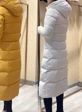 超厚加长款羽绒服女长过膝修身显瘦加厚超长特厚保暖大衣防寒服