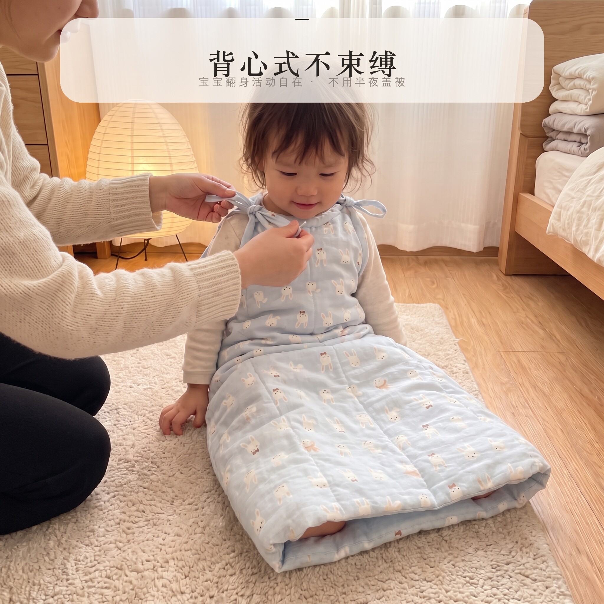 婴儿睡袋背心式a类母婴级睡袋背心式棉花睡袋儿童背心式睡袋秋冬