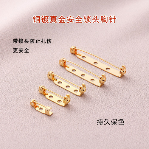 14k保色胸针固定扣毛衣徽章别针