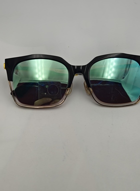 时尚黑金框绿镜面太阳镜个性设计防紫外线潮流百搭显气质CE455