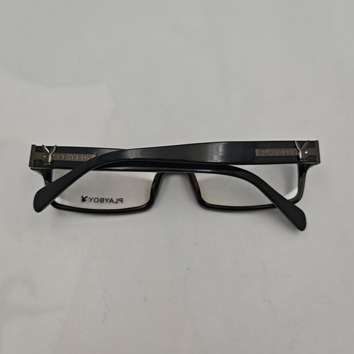 Playboy黑色板材框光学眼镜架男女通用经典兔标简约时尚款CE537