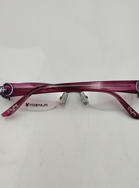 Playboy半框眼镜架深紫渐变紫色金属装饰时尚舒适高级CE500