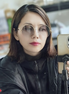 复古圆框半框墨镜女高级感防紫外线甜美可爱半框太阳镜粉片美颜镜