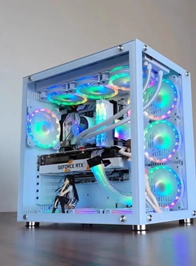 玩嘉孤勇者ITX白色MINI电脑机箱台式MATX海景房240/360水冷全侧透