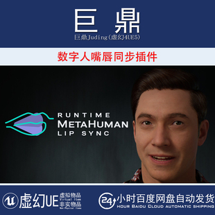 虚幻UE5.0-5.7 Runtime MetaHuman Lip Sync 数字人嘴唇同步插件