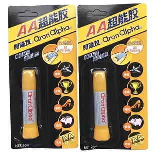 日本阿隆发AA超能胶水珍珠金属陶瓷木材硬胶粘合剂强力粘合胶