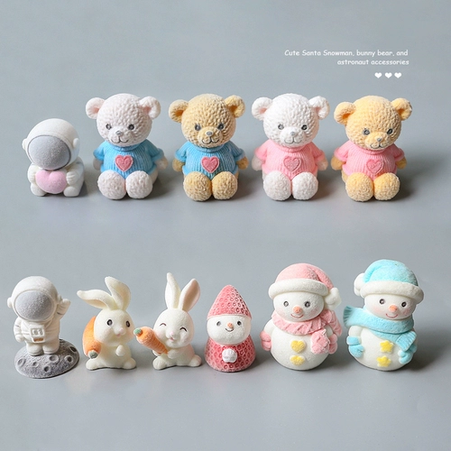 Трехмерный космонавт, кролик, подвеска, брелок ручной работы, аксессуар для сумки, с медвежатами, DIY