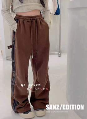 SANZ叁作SZ527美式加绒阔腿裤童装实体店奕佳潮童馆现货