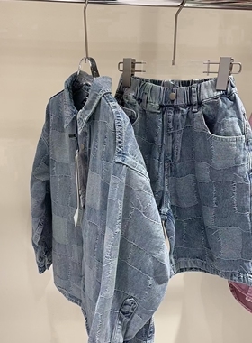 5M品牌童装实体店断码捡漏休闲百搭牛仔短裤X122031