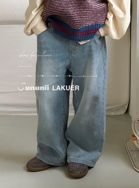 BORA波拉LAKUER拉酷儿XG3203浅蓝色休闲牛仔裤童装实体店现货
