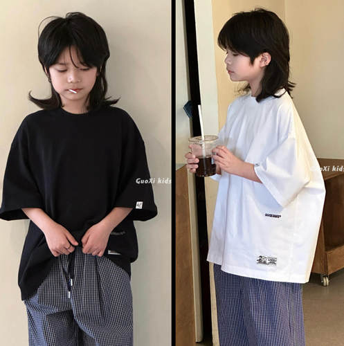 现货果皙GUOXI宽松休闲短袖