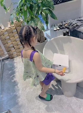 小童品牌VOOTOO童装实体店断码捡漏女童吊带裤裙套装G83213G83215