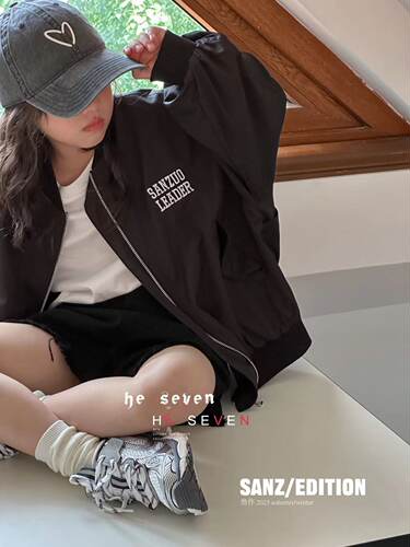 SANZ叁作SZ236男女童休闲棒球服外套童装实体店奕佳潮童馆现货