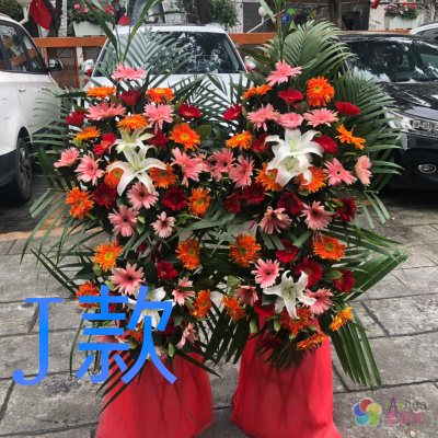 开业花篮演出庆贺双鸭山送鲜花店友谊县宝清县饶河县花圈鲜花速递