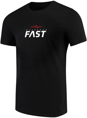 嘴炮康纳同款UFC格斗MMA搏击纯棉训练运动 拳击速度短袖T恤男