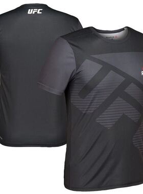 UFC锐步专业训练短袖选手服速干衣MMA综合格斗拳搏击男士运动T恤