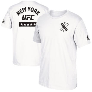 男士 锐步搏击运动短袖 UFC纽约站LOGO MMA综合格斗 T恤