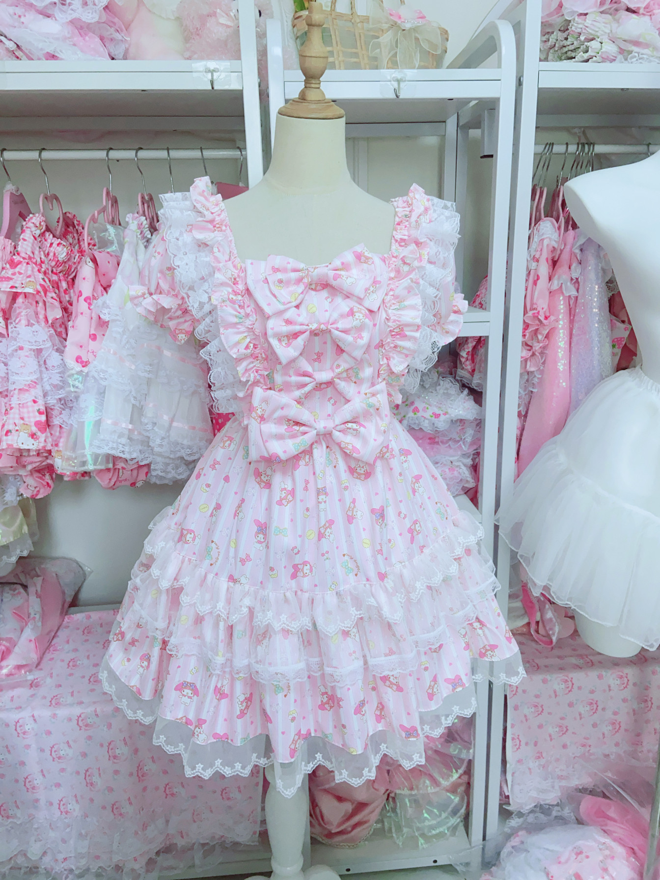 thumbnail for Original lolita lolita cute sweet soft girl print dress summer new princess dress