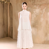 2026年春季 新款 宽松雅致白色娃娃无袖 越南小众品牌ARTI 套装