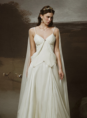 越南小众LINH PHUNG 2025年夏季新款欧洲中世纪复古吊带裙