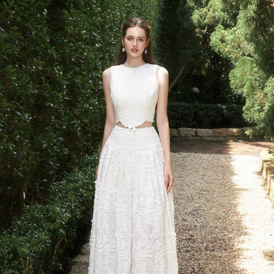 越南小众DARLING DIVA 2025年秋季新款优雅纯洁法式无袖套装裙