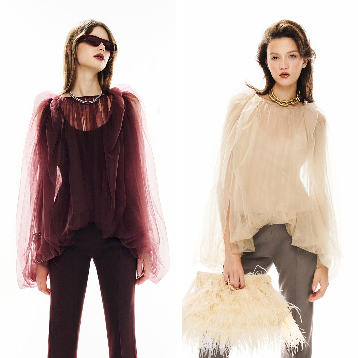 越南小众MUSTHAVE 2025年秋季新款华丽复古薄纱套装