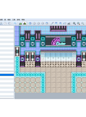 RPG MAKER MZ RPG成品地图 赌场插件 KR JACKPOT-Casno Tileset