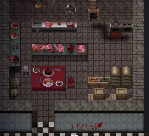 RPGMAKERMV MZ恐怖系列地图场景行走图RPG像素风血腥变异恐怖素材