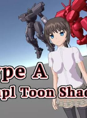 unity TypeA Simple Toon Shader 日系卡通黑边材质纹理 U3D