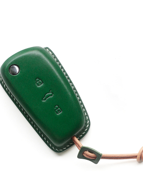 专用奥迪A1Q3配件真皮手工扣包壳女高端汽车钥匙保护套