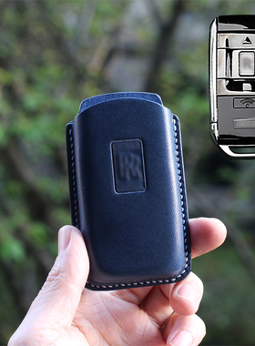 hjkl适用于新劳斯莱斯幻影库里南真皮钥匙包手工植鞣钥匙皮套