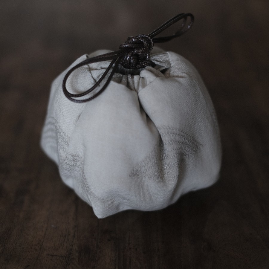 国风禅意刺绣远山纹样茶具收纳包茶杯收纳袋茶壶便携收藏保护袋