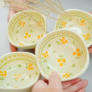 春日来信小味碟高温陶瓷釉下彩蘸料碟餐具餐具碗碟早餐