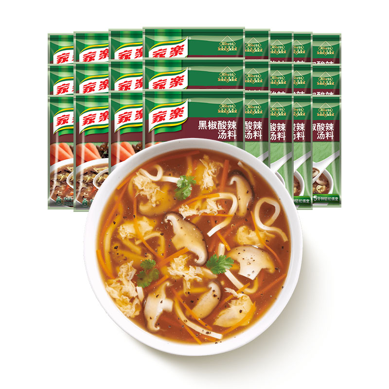 家乐黑椒酸辣汤速食每袋36g3人份