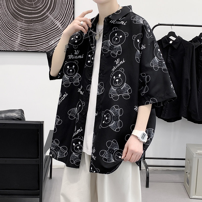 夏新款男大码打底衫宽松短袖T恤百搭印花体恤/7103p35,男装T恤,电商A012