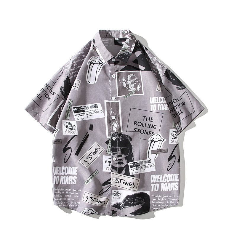 夏新款男大码打底衫宽松短袖T恤百搭印花体恤/7101p27，男装T恤，电商A012