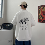 大码印花休闲男新款青年短袖衬衫（图案已注册）/D7085p27，男装T恤，电商A012