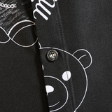 秋季青少年长袖休闲宽松外套大码印花衬衫T恤衬衣/2203P40，男装T恤，电商A012