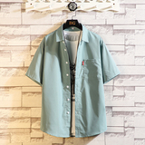 夏新款ins男大码宽松短袖T恤百搭印花体恤打底衫/7080P22，男装T恤，电商A012