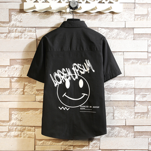 夏季男大码打底衫宽松短袖T恤百搭印花体恤/D7085p27，男装T恤，电商A012