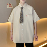 夏季新款ins男大码宽松短袖T恤百搭印花体恤打底衫/7080P22，男装T恤，电商A012