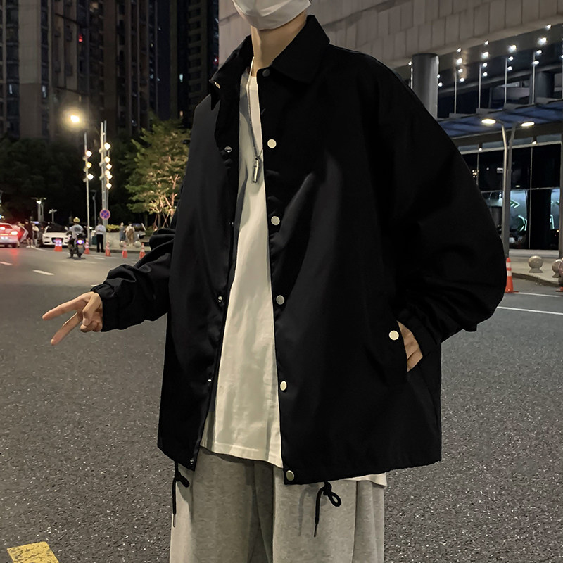 精品秋装加厚保暖夹克外套男休闲工装上衣宽松大码潮P60加厚p65图片