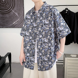 夏新款腰果花男大码底衫短袖宽松T恤百搭打/7108p30，男装T恤，电商A012